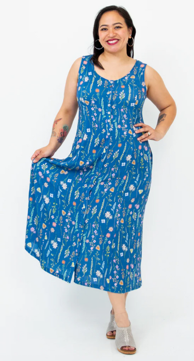 Madisson Linen Bamboo Dress Maxi length