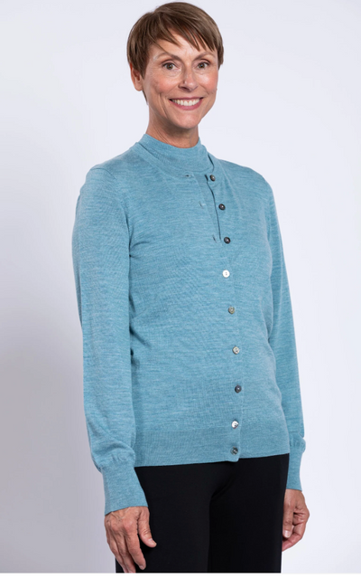 Kitten Sweater Teal Merino Wool