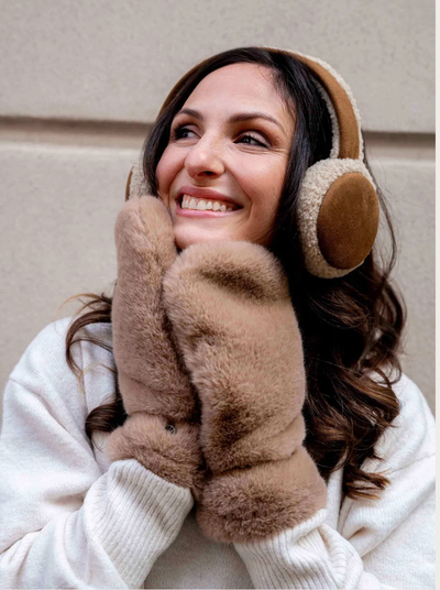 Fraas Faux Fur Glittens