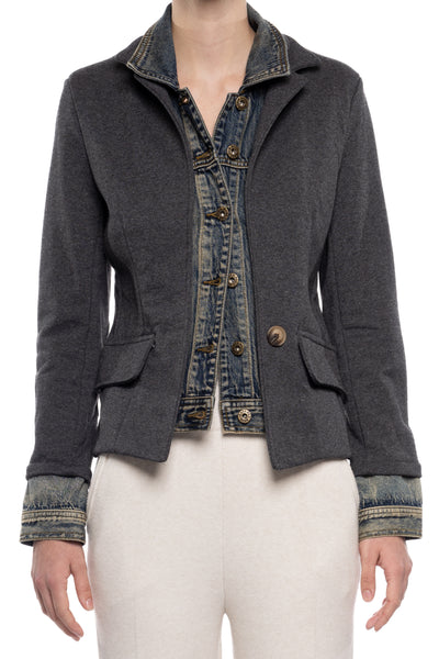 2 in 1 Jean Jacket Blazer