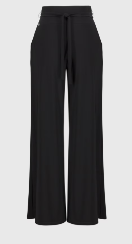 Silky knit Wide leg pant with sash- Joseph Ribkoff