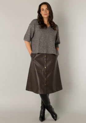 Pluck Silver Sparkle Sweater