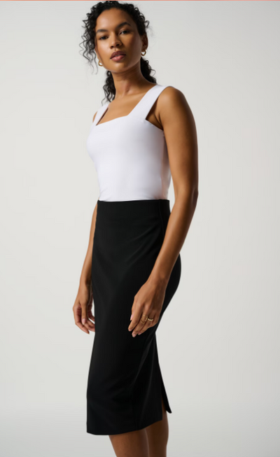 Back Slit Midi Pencil Skirt - Joseph Ribkoff
