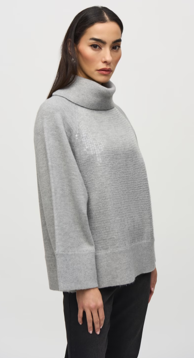 Relaxed fit Sequined Pull Over Sweater