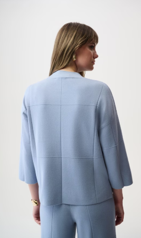 Window Pane Crew Neck by Joseph Ribkoff