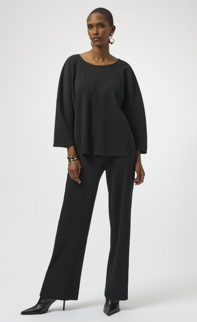Pleated Scuba Crepe Top by Joseph Ribkoff