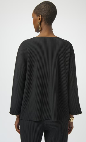 Pleated Scuba Crepe Top by Joseph Ribkoff