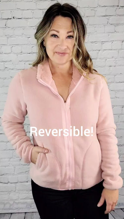 Reversible Sherpa jacket