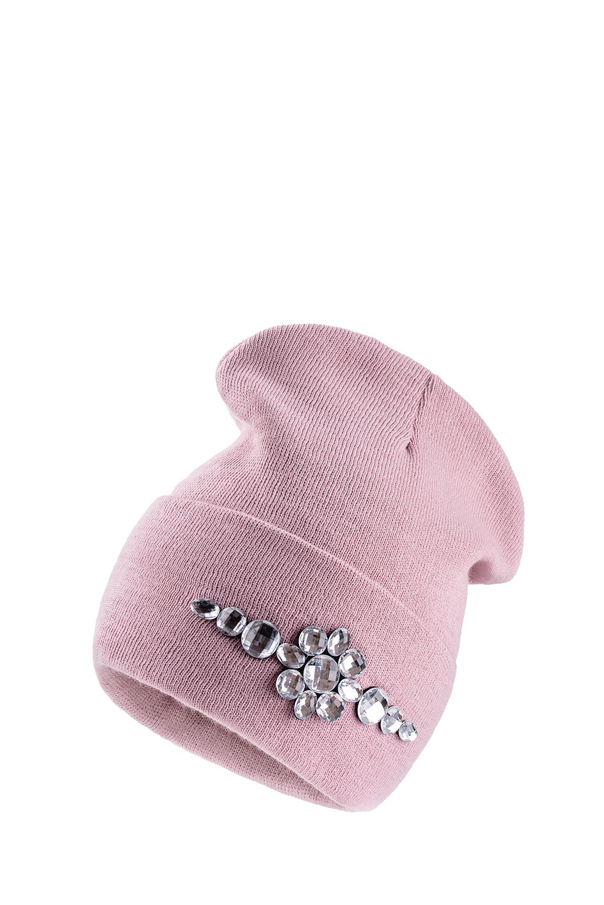 Mona Crystal Accent knit Beanie