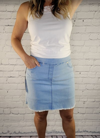 Denim Skort - Ozy Belle Fashions