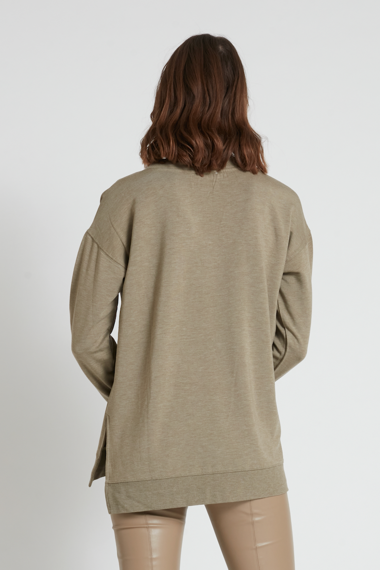 V neck sweatshirt